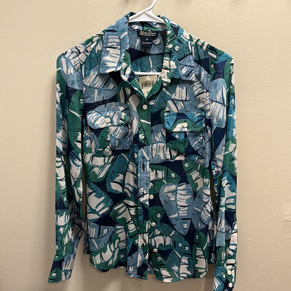 Lucky Brand NWT women’s top blouse button up size xs